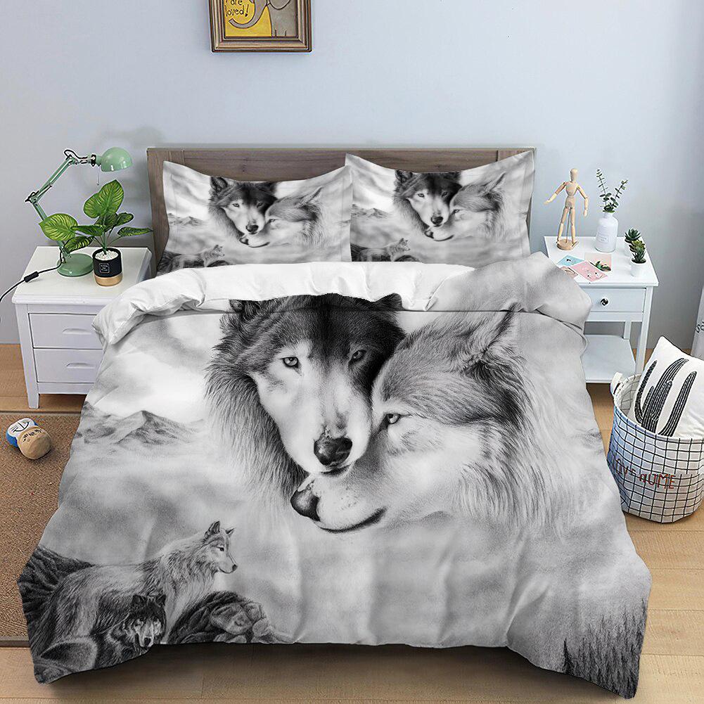 3D-Bettwäscheset mit hochauflösendem Digitaldruck, Tierbettdecke und Kissenbezug, AU/EU/US/UK/DE, Heimdekoration in voller Größe AU King 210x240cm 3D-Bettwäscheset mit hochauflösendem Digitaldruck, Tierbettdecke und Kissenbezug, AU/EU/US/UK/DE, Heimdekoration in voller Größe AU King 210x240cm von Joom DACH