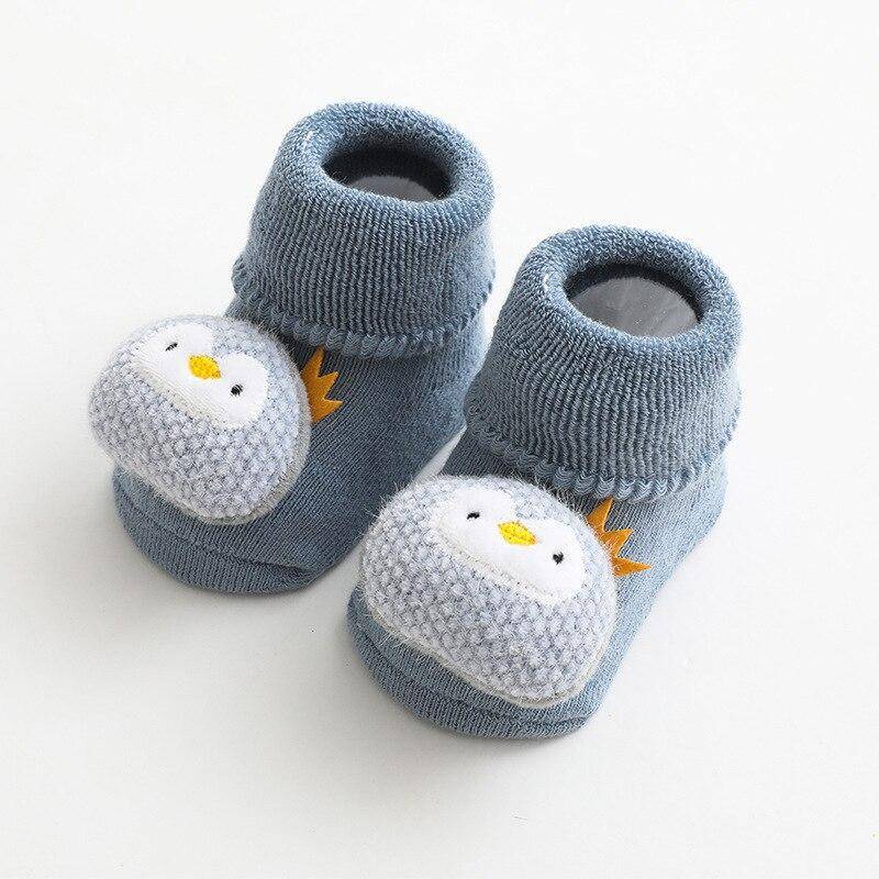 3D Cartoon Baby Boden Socken Winter Dicke Anti-rutsch Socken Kaninchen Bär Bogen Stern für Kleinkind Baby Mädchen Jungen kinder Kleinkind Socken S von Joom DACH