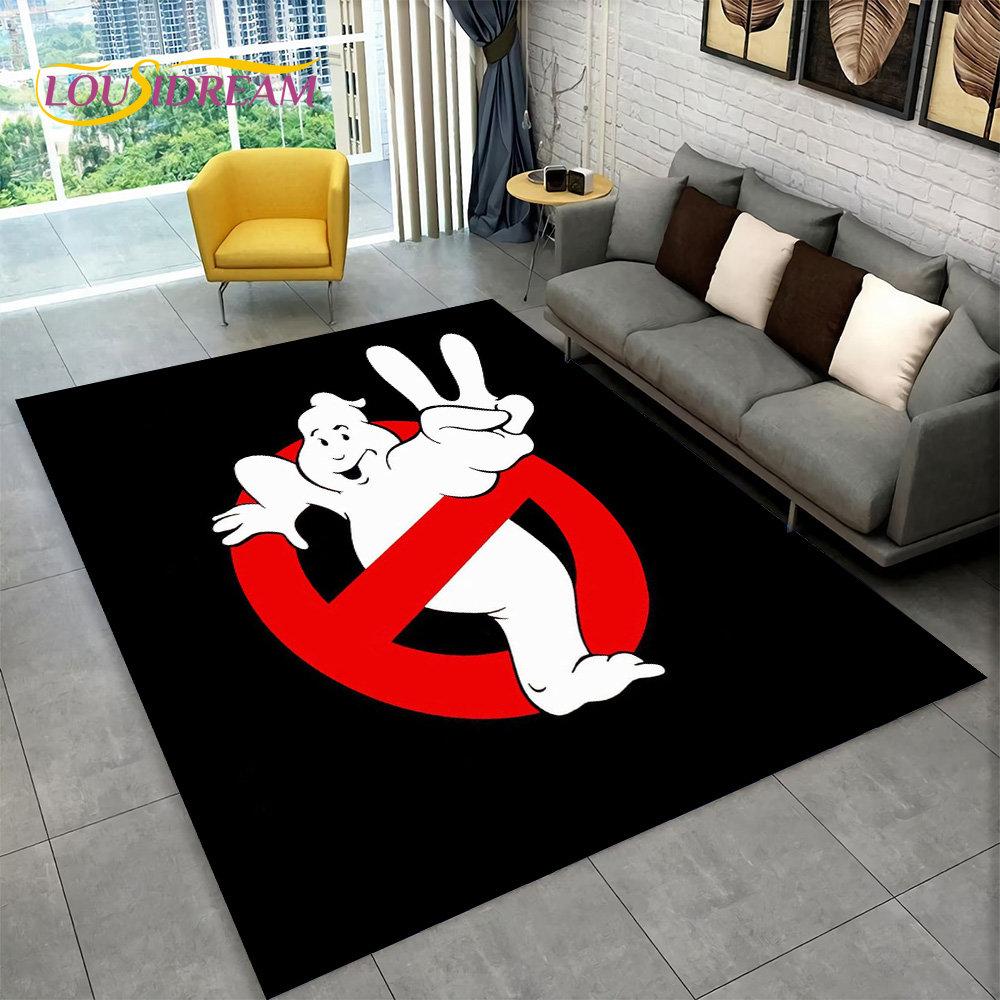 3D-Cartoon-Teppich mit dem Film „G-Ghostbusters“, Teppich für Wohnzimmer, Schlafzimmer, Sofa, Fußmatte, Dekoration, rutschfeste Bodenmatte für Kinder 120x160cm(47x62in) von Joom DACH