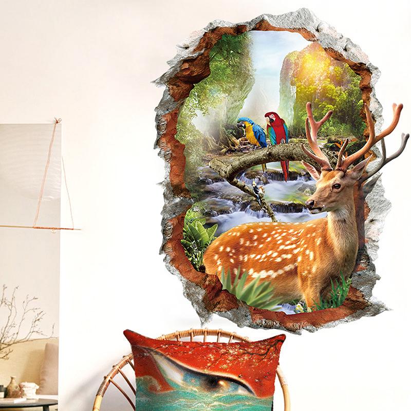 3D Deer Parrot Broken Window Wall Sticker Animals Mural Shop Window Bar DecorMöbel & Wohnen, Dekoration, Wandtattoos & Wandbilder! 3D Deer Parrot Broken Window Wall Sticker Animals Mural Shop Window Bar DecorMöbel & Wohnen, Dekoration, Wandtattoos & Wandbilder! von Joom DACH