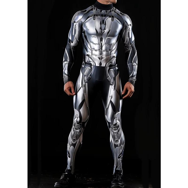 3D-Digitaldruck Bühnenkostüme für Erwachsene, Halloween-Events, Karneval, Mottoparty, Cosplay-Outfit, Pretend Game-Overall XXL von Joom DACH