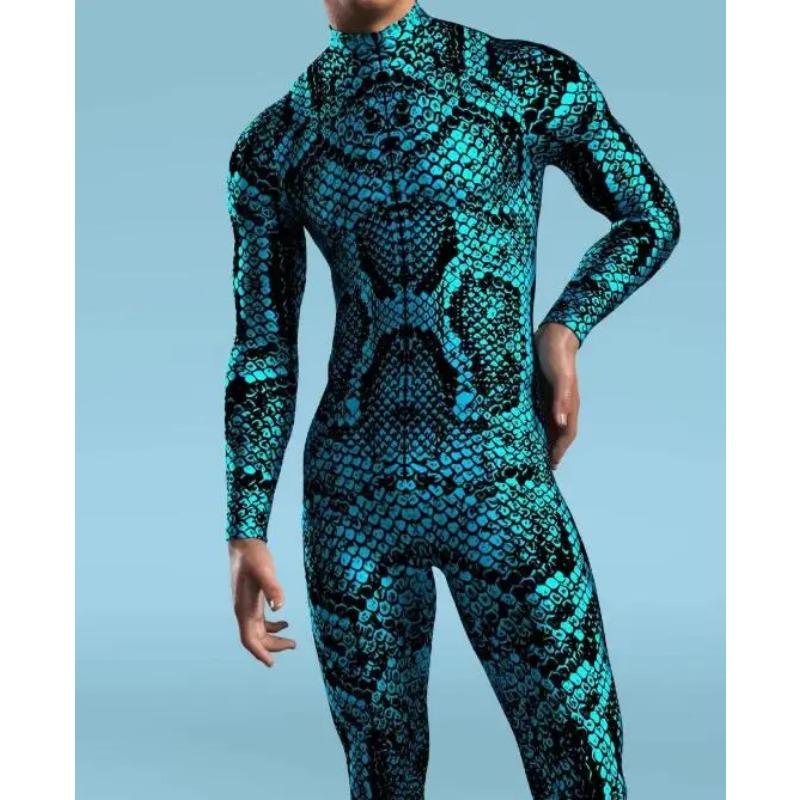 3D-Druck CyberPunk Mechanischer Overall Cosplay Enger Body Steampunk Halloween Karneval Kostüm Party Männer Zentai Anzug L von Joom DACH