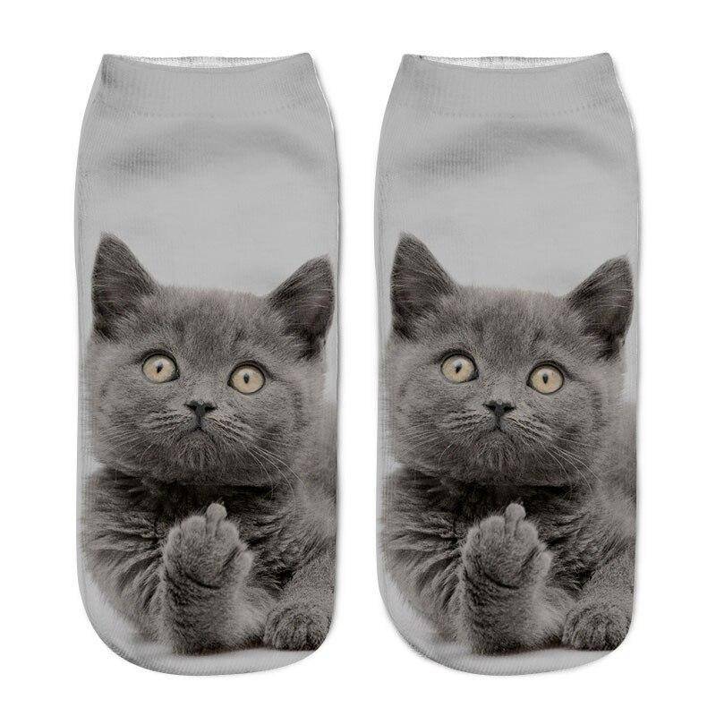 3D-Druck Kindersocken Katze/Hund Design Mode Unisex Weihnachtsgeschenk Socken Niedriger Knöchel Lustige Socke für Kinder von 6–12 Jahren von Joom DACH