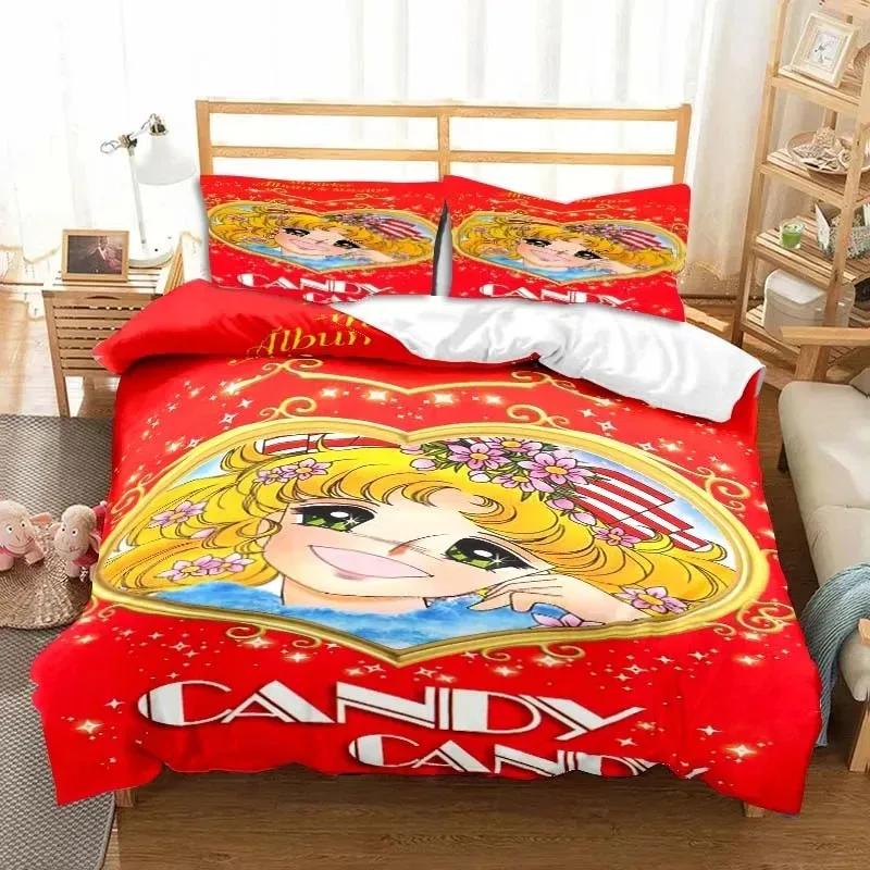 3D Druck Manga Süßigkeiten Niedlich Cartoon Bettwäsche Set Doppel Einzel King Bettbezug Bettdecke Kissenbezug Jungen Mädchen Erwachsene Schlafzimmer 70x133cm 2pcs von Joom DACH