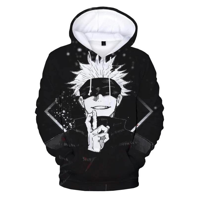 3D Drucken Anime Jujutsu Kaisen Hoodies Sweatshirts Männer/Frauen 2024 Neueste Mode Streetwear Herbst Winter Plus Größe Kleidung Mantel S von Joom DACH