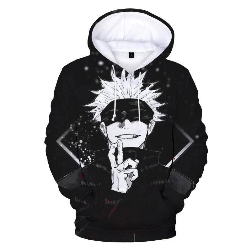 3D Drucken Anime Jujutsu Kaisen Hoodies Sweatshirts Männer/Frauen 2024 Neueste Mode Streetwear Herbst Winter Plus Größe Kleidung Mantel S von Joom DACH