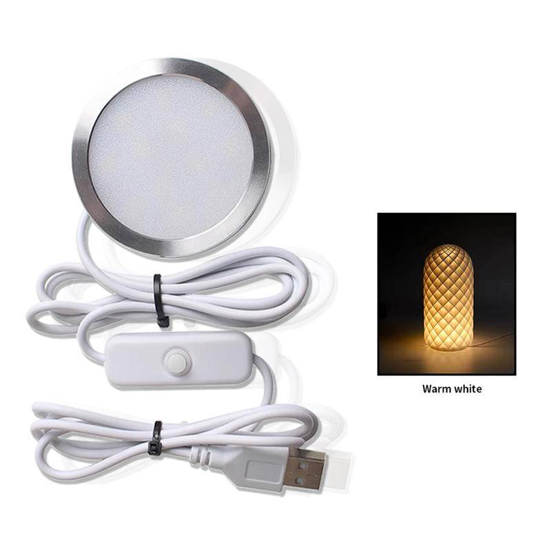 3D-Druckerteil für Bambu Lab LED-Lampen-Kit 001 DIY-Modell Hardware ohne Gehäuse Warmweiß DC 5V 3D-Drucker Einstellbares Licht-Kit Led Lamp Warm White von Joom DACH