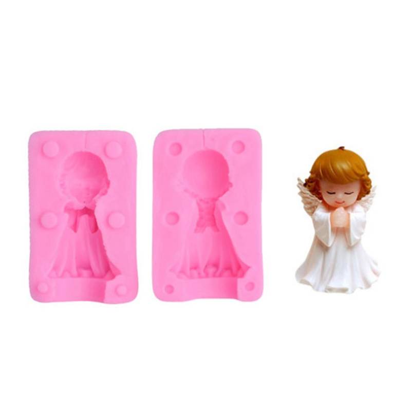 3D Engel Junge und Mädchen Silikonform DIY Engelform Kerze Seife Schokolade Süßigkeitenform Küche Backen von Joom DACH