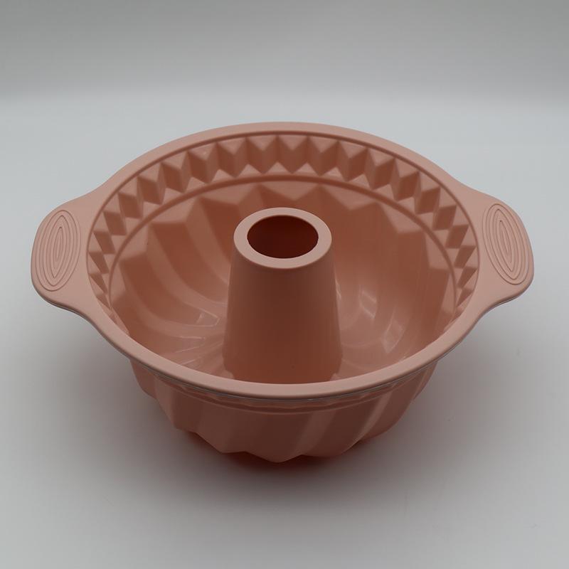 3D Form Silikon Kuchen Form DIY Gebäck Backen Werkzeuge für Kuchen Pan Küche Geriffelte Rohr Pan Backformen Kuchen Dekorieren Werkzeug rosa von Joom DACH