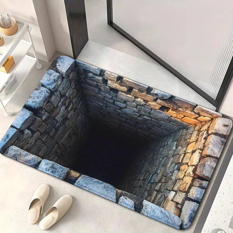 3D Fußmatten Teppich Badezimmer und Toilette Saugfähig Rutschfest Fußmatten 40 * 60Cm von Joom DACH