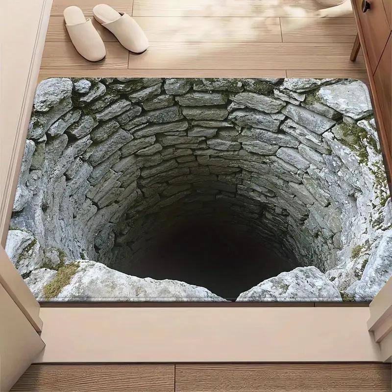 3D Fußmatten Teppich Badezimmer und Toilette Saugfähig Rutschfest Fußmatten 60 * 90cm von Joom DACH