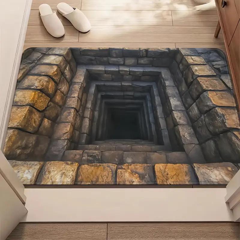 3D Fußmatten Teppich Badezimmer und Toilette Saugfähig Rutschfest Fußmatten 60 * 90cm von Joom DACH