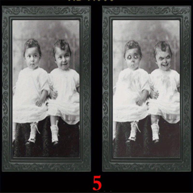 3D-Geister-Bilderrahmen mit wechselndem Gesicht, Halloween-Dekoration, Horror-Bastelbedarf, Spukhaus-Party-Dekor, Halloween-Requisiten 5 von Joom DACH