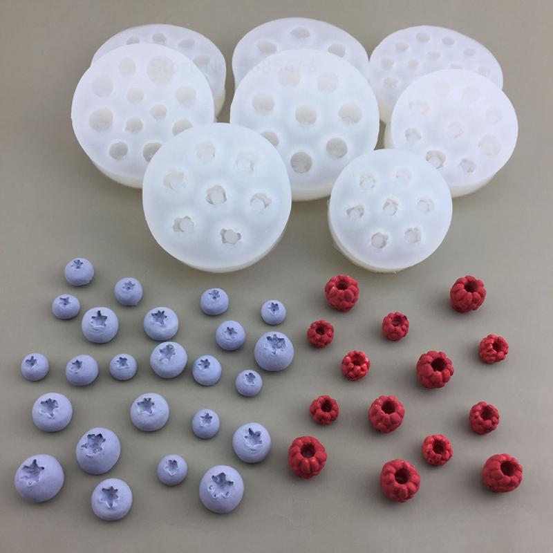 3D Heidelbeere Himbeere Kerze Form Simulation Obst Fondant Silikon Form DIY Schokolade Cookie Backform Kuchen Dekorieren Werkzeug Mix-Blueberry von Joom DACH