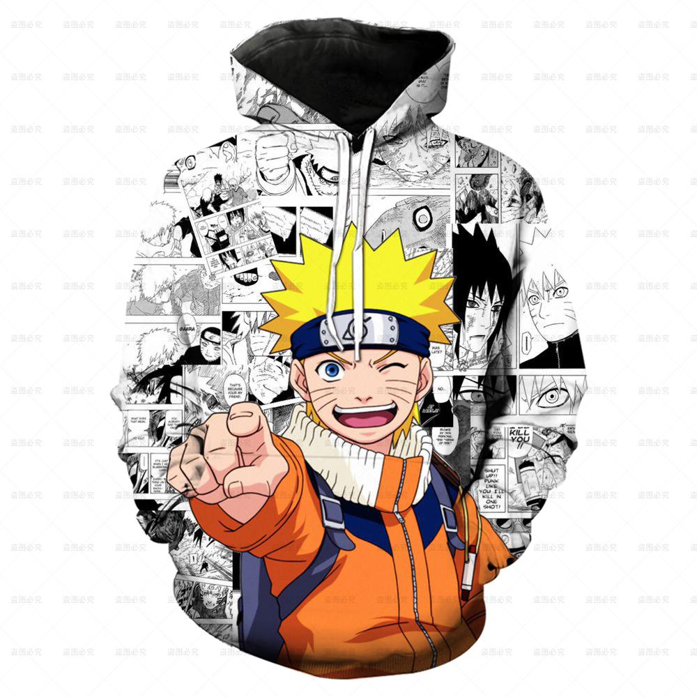 3D-Hoodie für Kinder, lässiger Pullover, Naruto-Charakter Kakashi, neue Frühjahr-Herbst-Kollektion 2024 160 von Joom DACH
