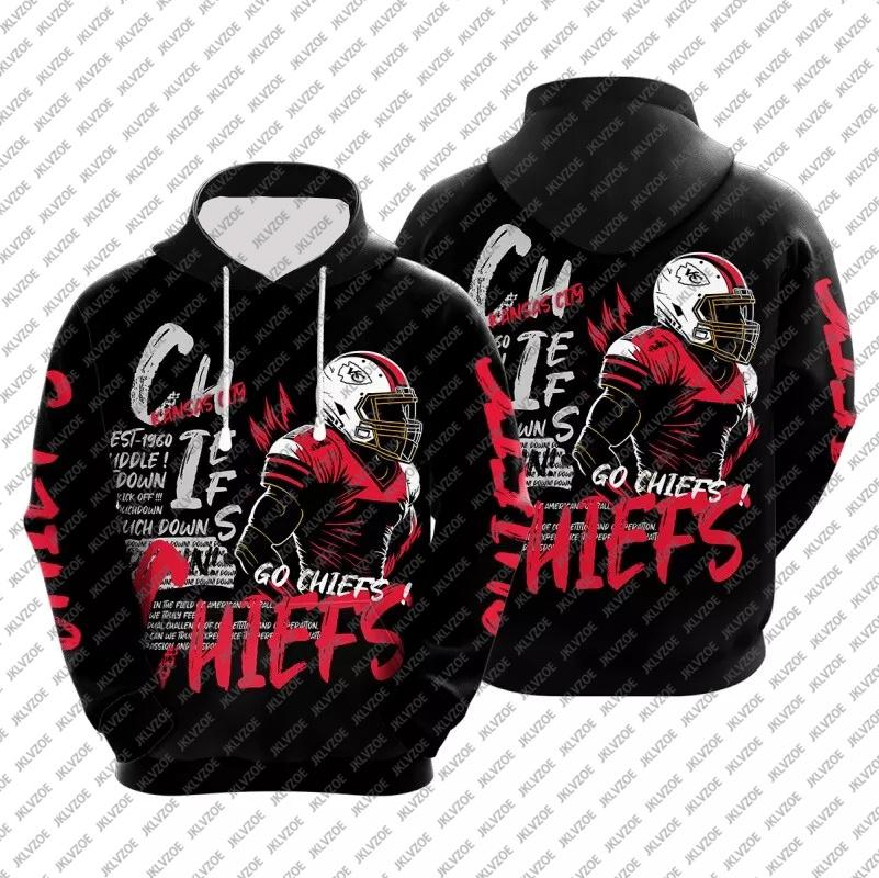 3D-Hoodies für Herren und Damen, Fußball-Trainings-Hoodies, Missouri Kansas City Rugby KC Rugby-Trikots, lockeres, übergroßes, lässiges Oberteil L von Joom DACH