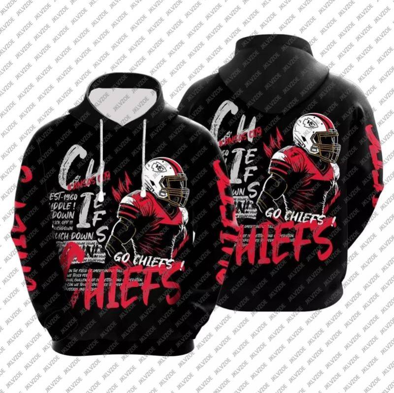 3D-Hoodies für Herren und Damen, Fußball-Trainings-Hoodies, Missouri Kansas City Rugby KC Rugby-Trikots, lockeres, übergroßes, lässiges Oberteil L von Joom DACH