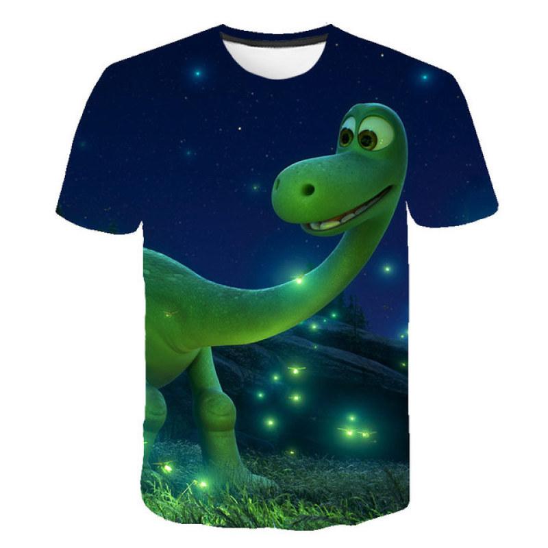 3D Jungen Mädchen Kleidung Jurassic Park T-shirt Kinder Lustige Dinosaurier Gedruckt Dino T-shirt Cartoon Kleinkind Kinder Casual Sommer Tops 130 von Joom DACH