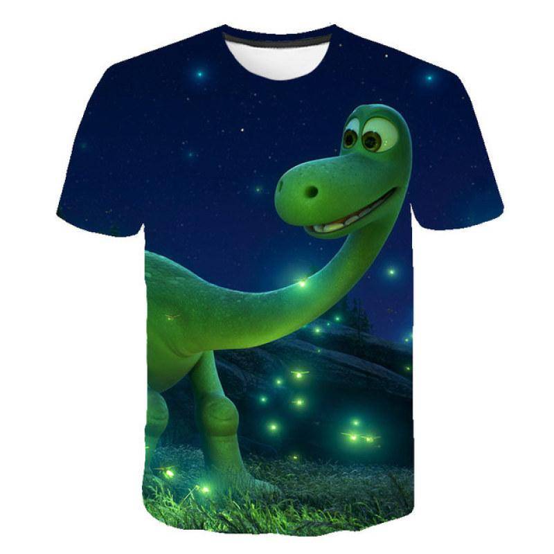 3D Jungen Mädchen Kleidung Jurassic Park T-shirt Kinder Lustige Dinosaurier Gedruckt Dino T-shirt Cartoon Kleinkind Kinder Casual Sommer Tops 130 von Joom DACH
