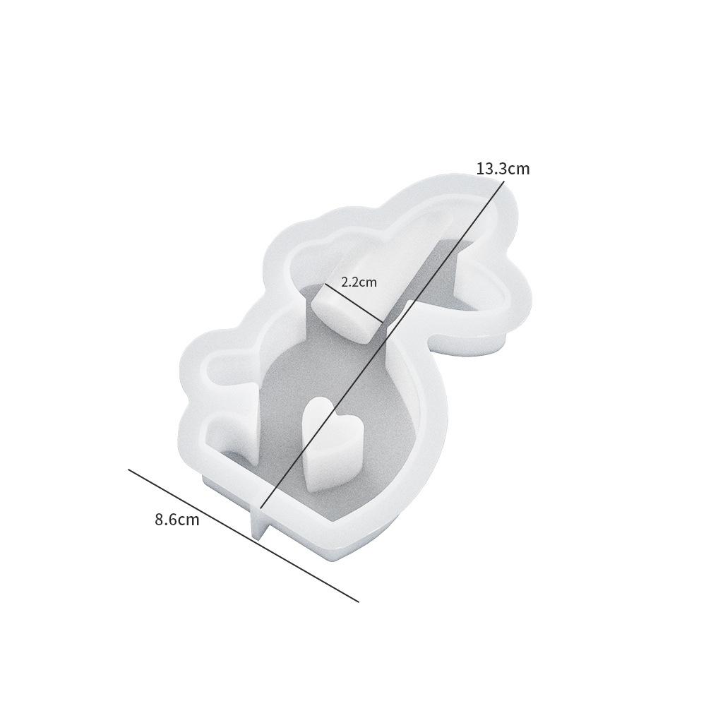 3D Kaninchen Kerzenhalter Silikonform DIY Osterhase Ornament Herstellung Gips Beton Harz Kerzenständer Bastelformen Heimdeko von Joom DACH