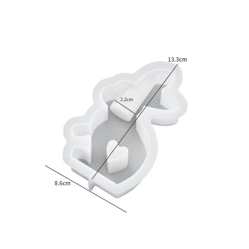 3D Kaninchen Kerzenhalter Silikonform DIY Osterhase Ornament Herstellung Gips Beton Harz Kerzenständer Bastelformen Heimdeko von Joom DACH