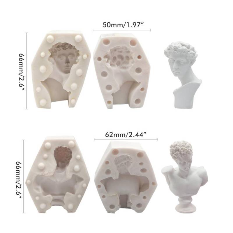 3D Kerzenform zum Gießen DIY Kerzenform Silikon Kuchenform für Heimdekoration Partygeschenk Venus SX-RX-01 von Joom DACH