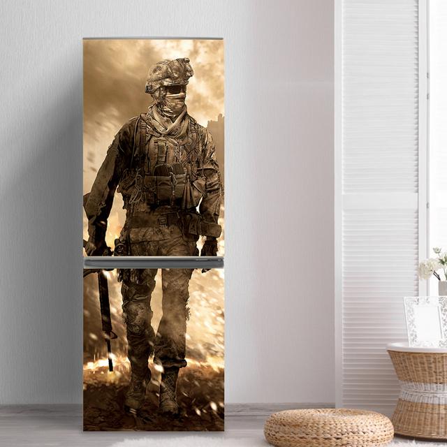 3D-Kühlschrankaufkleber mit rosa Mädchen, Türabdeckung, Renovierung, selbstklebender Vinyl-Kühlschrankaufkleber, Tapeten, Wandbild, Kunstaufkleber, Küchendekoration 40x120cm von Joom DACH