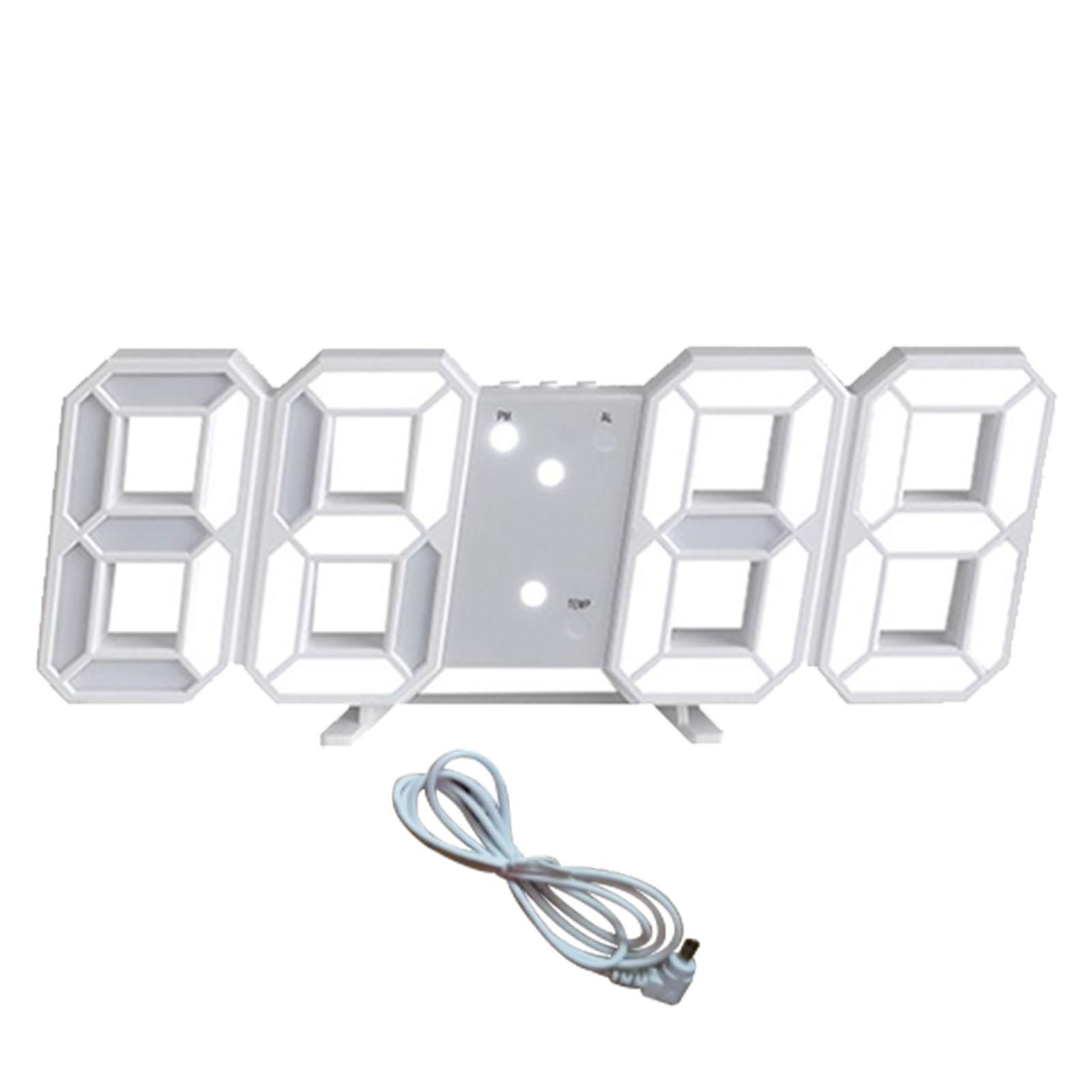3D LED Digital Wanduhr Dimmbare Nachtlicht Decor LED Digital Wecker mit Temperatur 3D LED Digital Wanduhr Dimmbare Nachtlicht Decor LED Digital Wecker mit Temperatur von Joom DACH