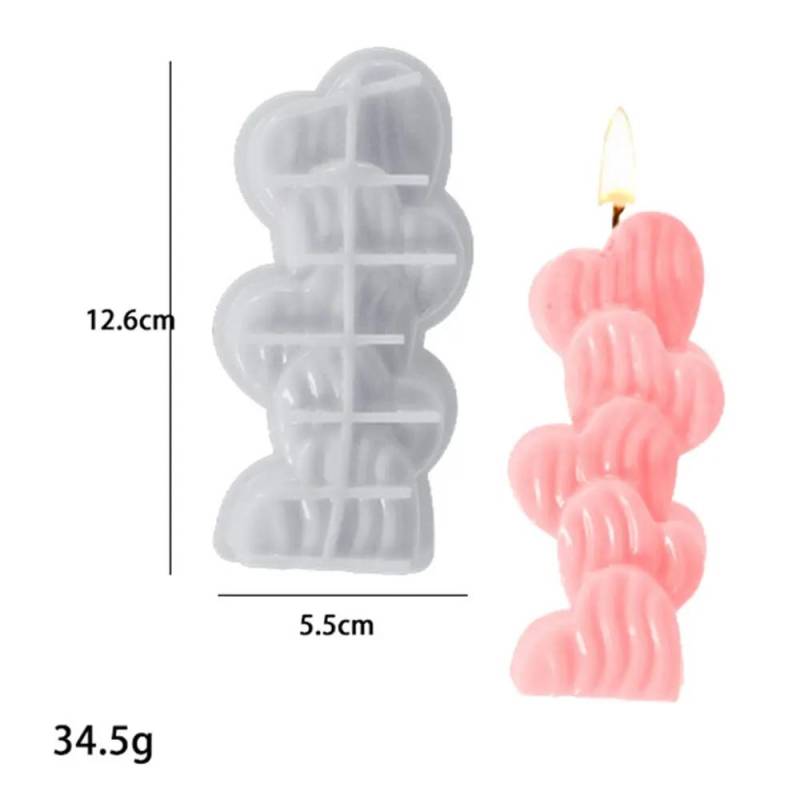 3D Liebe Herz Silikon Kerze Form DIY Aromatherapie Gips Seife Mold Home Decor Ornament Handgemachte Kerze Herstellung Harz Formen NEUE von Joom DACH