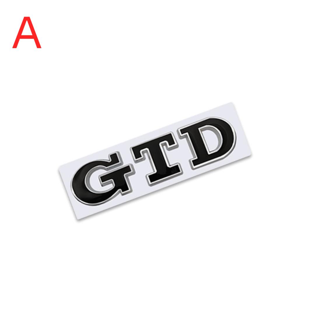 3D Metall GTD Logo Hinten Boot Stamm Emblem Abzeichen Aufkleber für V/W Polo Golf 5 6 7 CC passat Jetta MK4 MK5 MK6 Auto Styling Aufkleber A von Joom DACH