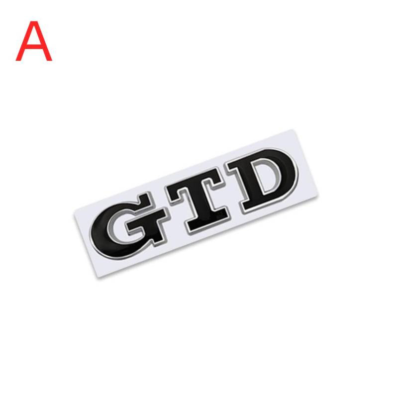 3D Metall GTD Logo Hinten Boot Stamm Emblem Abzeichen Aufkleber für V/W Polo Golf 5 6 7 CC passat Jetta MK4 MK5 MK6 Auto Styling Aufkleber A von Joom DACH