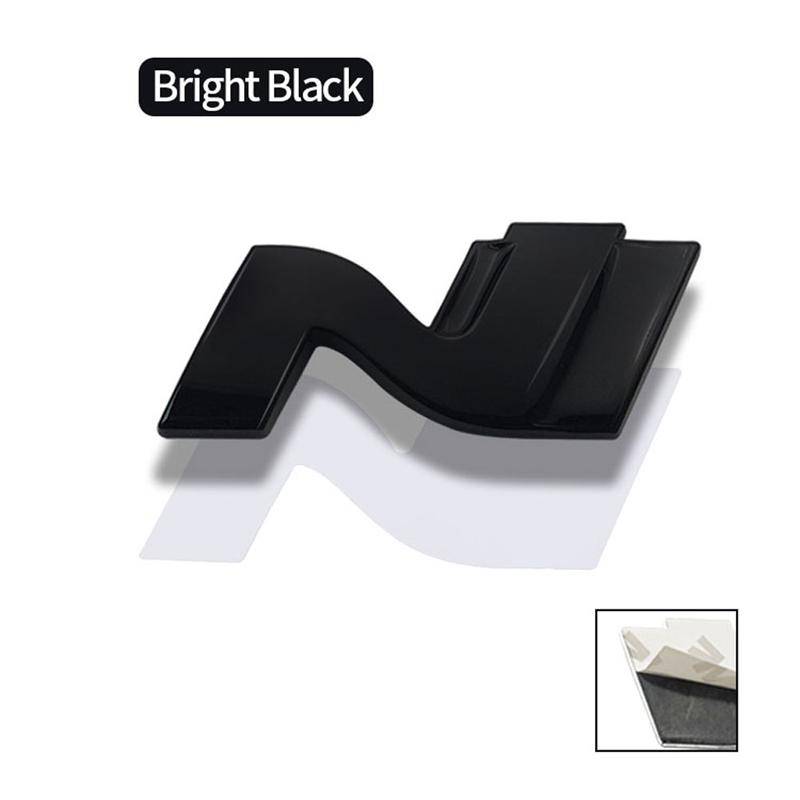 3D Metall N Emblem Grille Abzeichen Aufkleber Aufkleber für N LINE i30 i20 Sonata Accent Tucson Elantra IX35 Coolpad Azera Getz schwarz von Joom DACH