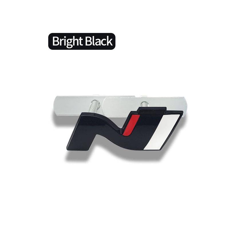 3D Metall N Emblem Grille Abzeichen Aufkleber Aufkleber für N LINE i30 i20 Sonata Accent Tucson Elantra IX35 Coolpad Azera Getz schwarz von Joom DACH