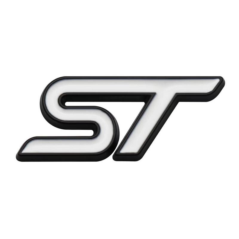 3D Metall ST Auto Lenkrad Emblem Aufkleber für ST Focus x 2 3 Kuga FIESTA MONDEO VIGNALE ECOBOOST KUGA Auto Auto Styling weiß von Joom DACH