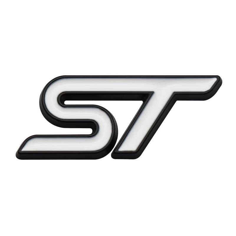 3D Metall ST Auto Lenkrad Emblem Aufkleber für ST Focus x 2 3 Kuga FIESTA MONDEO VIGNALE ECOBOOST KUGA Auto Auto Styling weiß von Joom DACH