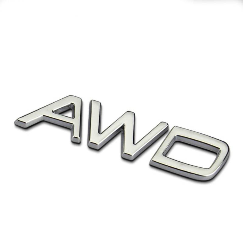 3D Metall T5 T6 T8 AWD Brief Logo Aufkleber Silber Schwarz Für VOLVO XC40 XC60 XC90 S60 S90 V60 V70 v90 Hinten Stamm Abzeichen Zubehör AWD schwarz von Joom DACH