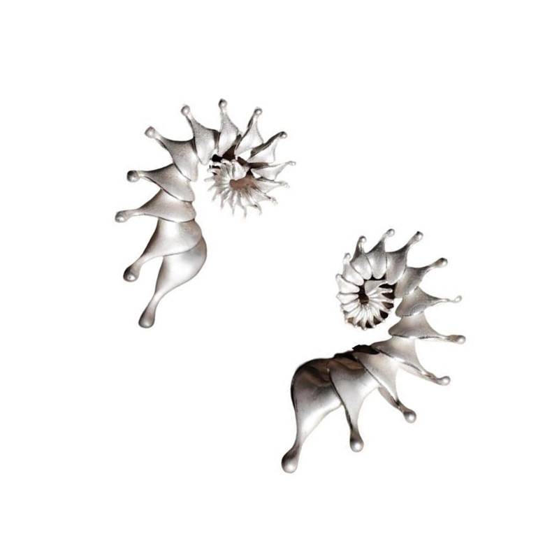 3D Muschel Ohrstecker Matte Texturierte Oberfläche Leichtgewichtiger Tragekomfort Schmuck für Frauen Alltagskleidung und Besondere Anlässe von Joom DACH