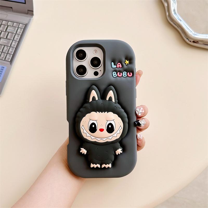 3D Niedlicher Labubu Halter Handyhülle Für iPhone 17 16 15 14 13 12 11 Pro Max 16E Weiche Silikonhülle iPhone 12 Pro dunkelgrau 3D Niedlicher Labubu Halter Handyhülle Für iPhone 17 16 15 14 13 12 11 Pro Max 16E Weiche Silikonhülle iPhone 12 Pro dunkelgrau von Joom DACH