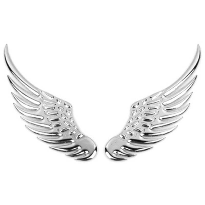 3D PVC Aufkleber Auto Motorrad Kreative DIY Flügel Scratch Aufkleber Auto Aufkleber silber von Joom DACH