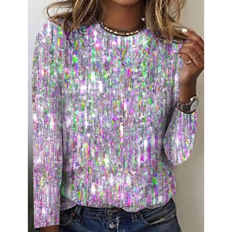 3D Pailletten Gedruckt T Shirt Tops Für Frauen 2023 Herbst Neue Rundhals Langarm Mode Lässig Dame T Shirts Pullover streetwear M 3D Pailletten Gedruckt T Shirt Tops Für Frauen 2023 Herbst Neue Rundhals Langarm Mode Lässig Dame T Shirts Pullover streetwear M von Joom DACH