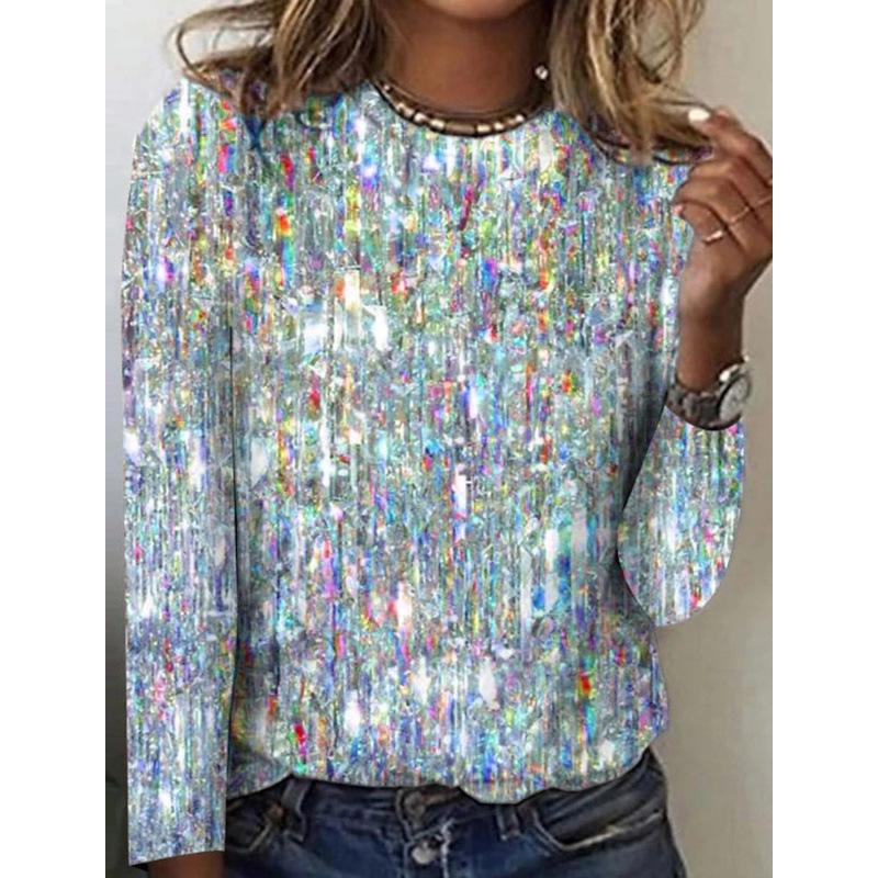 3D Pailletten Gedruckt T Shirt Tops Für Frauen 2023 Herbst Neue Rundhals Langarm Mode Lässig Dame T Shirts Pullover streetwear M 3D Pailletten Gedruckt T Shirt Tops Für Frauen 2023 Herbst Neue Rundhals Langarm Mode Lässig Dame T Shirts Pullover streetwear M von Joom DACH