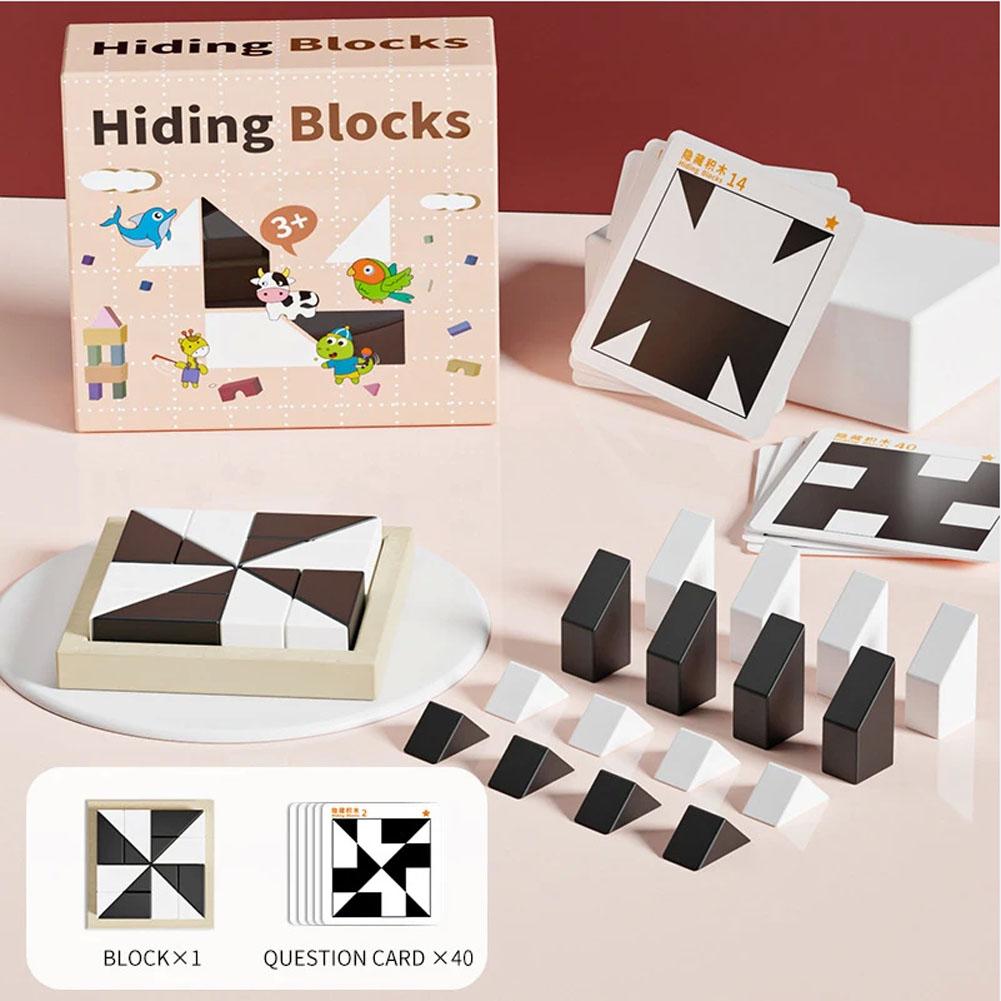 3D-Puzzle aus Holz, Raum, Denken, Fantasie, Logik, Spiele für Kinder, Mathematik, Lernspielzeug, Brett, Geschenke für Kinder, DIY von Joom DACH