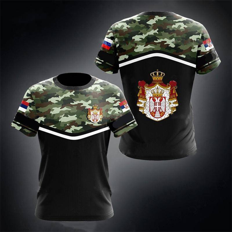 3D Serbien Flagge Wappen Bedrucktes T-Shirt Kinder Mode T-Shirts Soldat Armee Veteran T-Shirts Militärische Tarnkleidung Tops L 3D Serbien Flagge Wappen Bedrucktes T-Shirt Kinder Mode T-Shirts Soldat Armee Veteran T-Shirts Militärische Tarnkleidung Tops L von Joom DACH