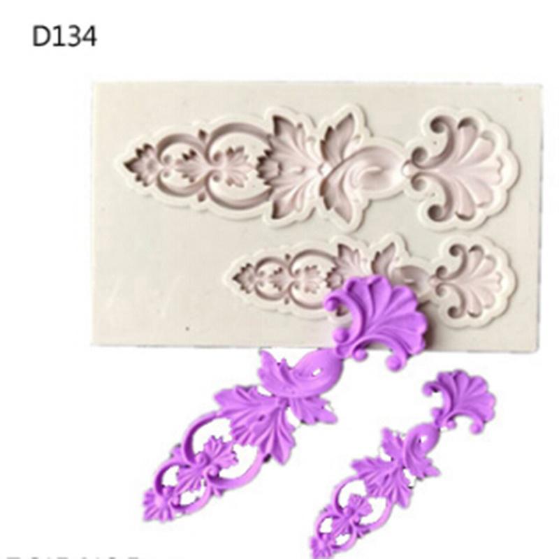 3D-Silikonformen im europäischen Stil, Spitze, Sugarcraft, Fondant, Schokoladenform, Silikon-Kuchenform 2 von Joom DACH