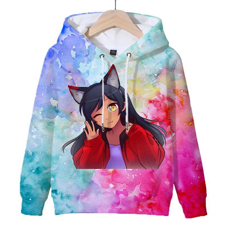 3D Spiel Aphmau Print Hoodie Kinder Mit Kapuze Sweatshirts Cartoon Anime Hoodies Frühling Herbst Kinder Kleidung Harajuku Mit Kapuze Pullvers 140CM von Joom DACH