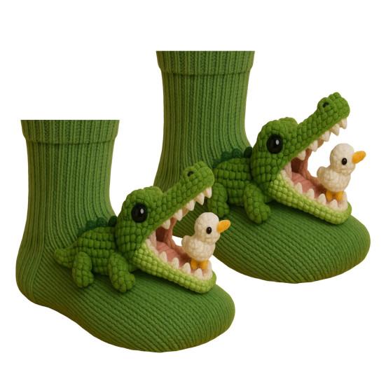 3D Stricktier Socken Winter Warme Dicke Socken mit Weihnachtsmann Weihnachtsbaum Tier Kuschelsocken Weihnachtsgeschenke für Kinder und Erwachsene H von Joom DACH