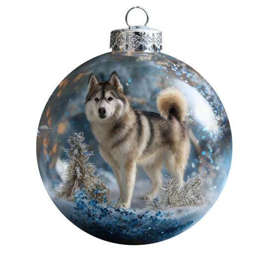 3D Tier Weihnachtskugel Ornament Lustiger Hund/Katze/Schildkröte Hängende Dekoration Klare Plastik Weihnachtskugeln Ornament für Winterurlaubsbaumdeko C von Joom DACH