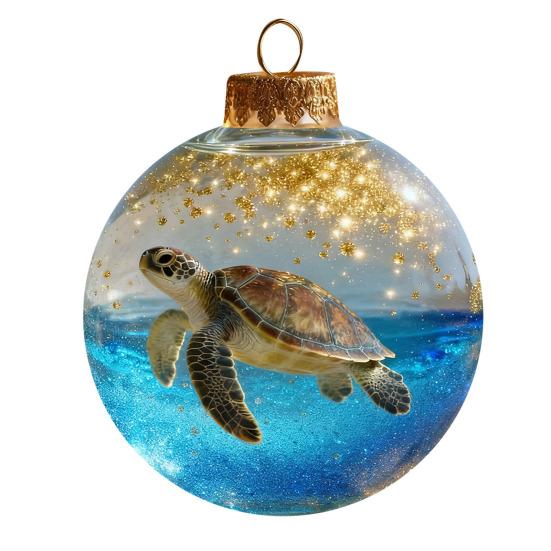 3D Tier Weihnachtskugel Ornament Lustiger Hund/Katze/Schildkröte Hängende Dekoration Klare Plastik Weihnachtskugeln Ornament für Winterurlaubsbaumdeko K von Joom DACH