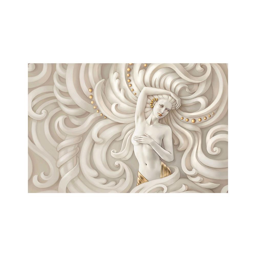 3D Ton Relief Wand Kunst Abstrakte Frau Leinwand Malerei Druck Elegante Nude Bilder Wohnzimmer Schlafzimmer Home Decor Poster Cuadros 70x100cm No Framed von Joom DACH