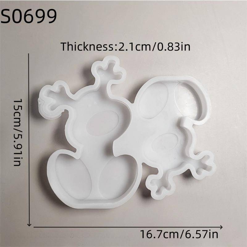 3D Weihnachts-Cartoon Kerze Hirsch Silikonform DIY Werkzeuge Spiegel Stereoskopische Hirschkopf Form DIY Gips Tropfenkleber Form Dekor A von Joom DACH